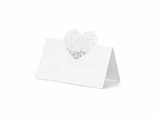 marque-place-coeur nacré