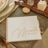 livre d'or un grand merci blanc kraft