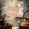 Mariage bohème pancarte kraft candy bar