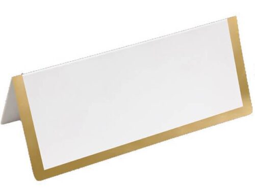 marque place doré et blanc