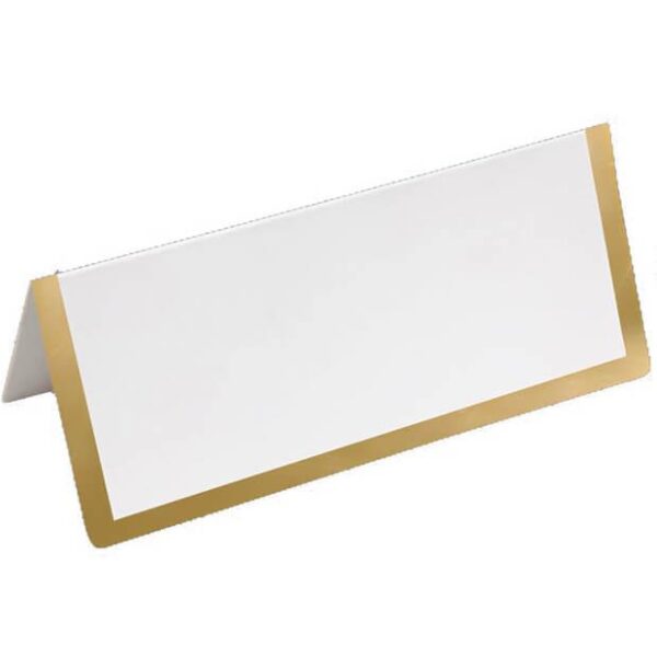 marque place doré et blanc