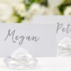 Support pour marque place- Diamant transparent - lot de 10