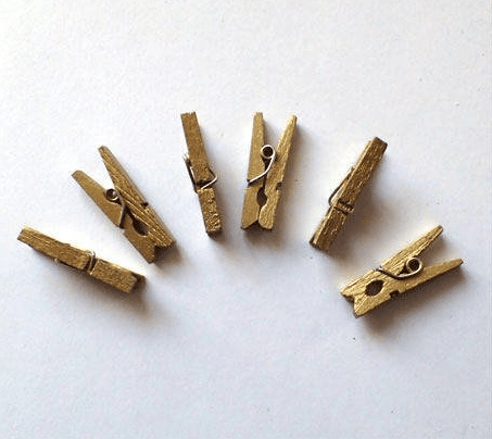 mini-pinces-a-linge- doré or