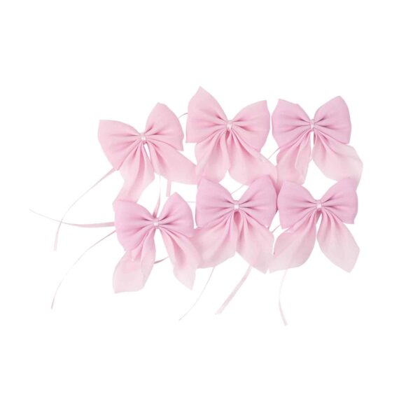 noeud scintillant rose