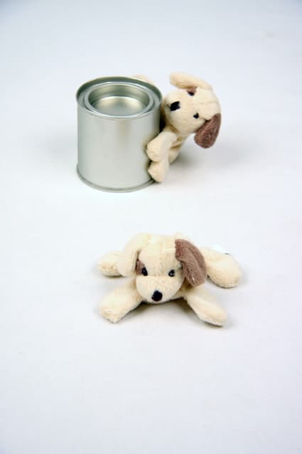 Peluche chien aimanté - Beige