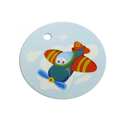 étiquette à dragées avion