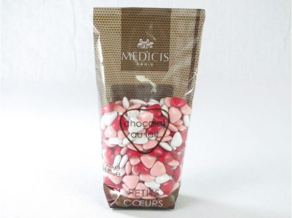 Dragées Médicis Petits cœurs rose "Pivoine" - 250 g