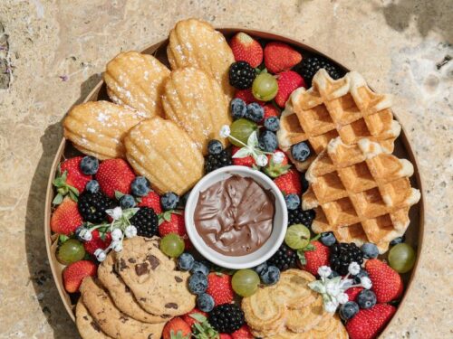 plateau rond alimentaire apéro