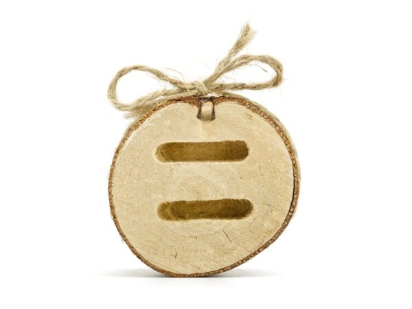 porte alliance mariage en bois champetre