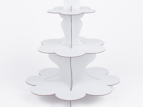 PRESENTOIR a etage cartonBLANC