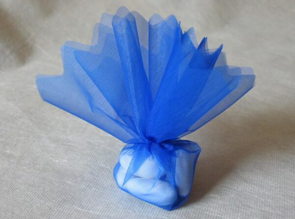 Tulle à dragées bleu roi