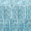rideau fil metalisé bleu