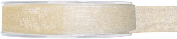 Ruban organza ivoire 7 mm