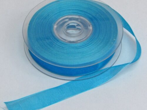 ruban organza turquoise
