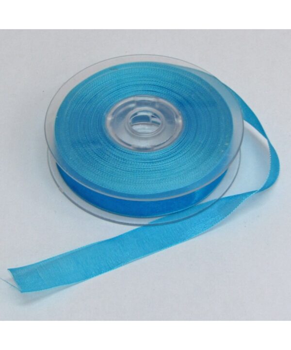 ruban organza turquoise