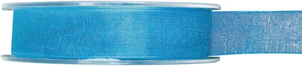 ruban organza turquoise