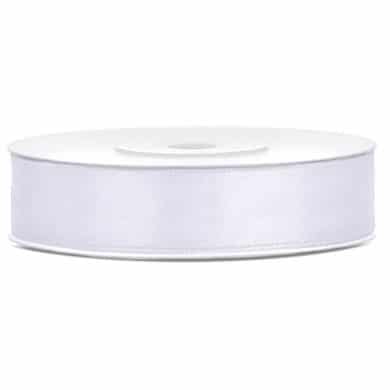 ruban satin blanc 12 mm