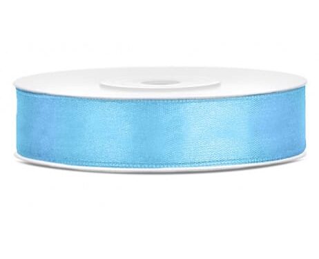ruban satin bleu ciel 12mm