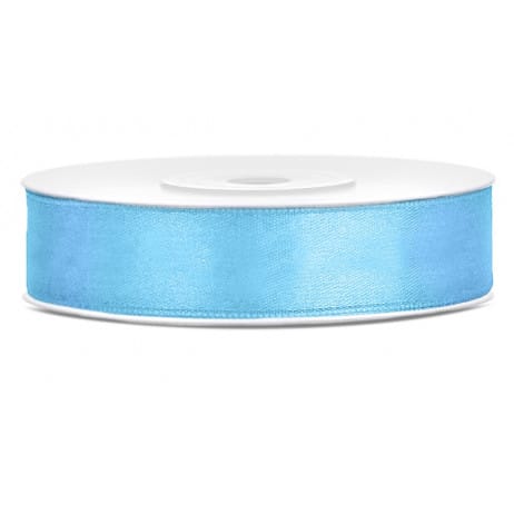 ruban satin bleu ciel 12mm