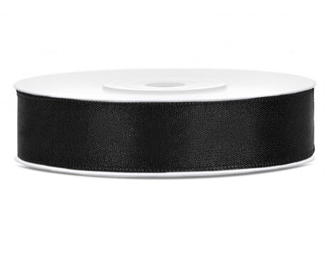 ruban satin noir 12mm