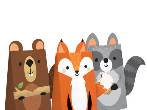 sachet bonbons animaux de la forêt