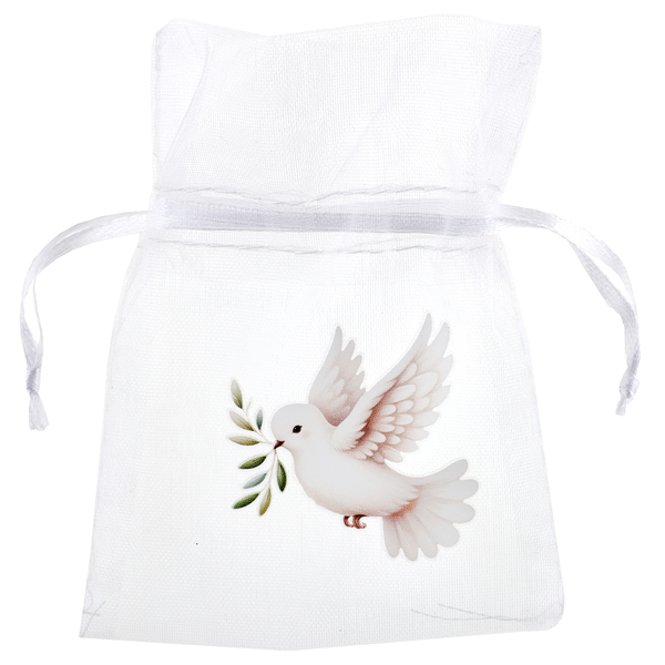 sac a dragées colombe