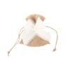 sachet dragées en jute et noeud en lin
