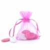 sac- à- dragées- organza sac à dragées organza fuchsia