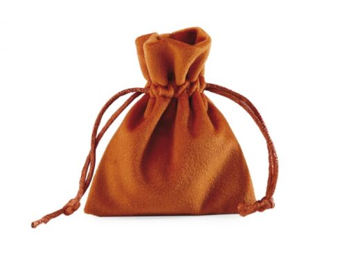 Sac à Dragées en velour - Terracotta - Lot de 10