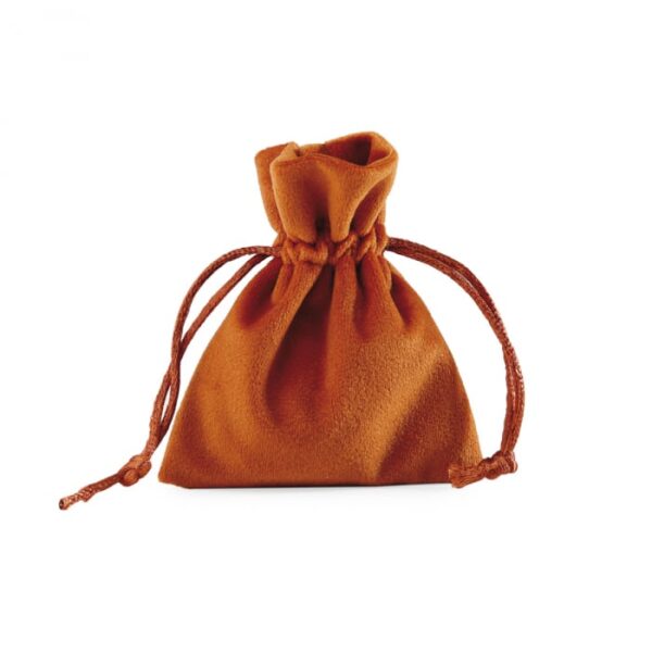 Sac à Dragées en velour - Terracotta - Lot de 10