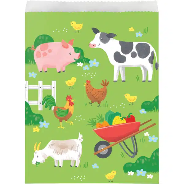 sachet bonbons animaux de la ferme