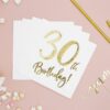 erviette 30 ans anniversaire