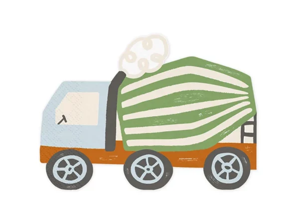 serviette forme camion