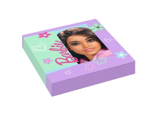 serviette anniversaire barbie