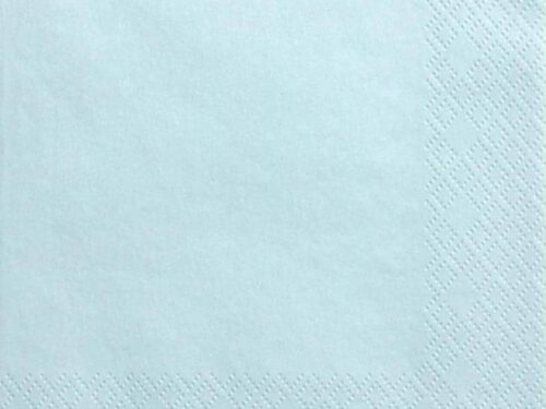serviette papier bleu ciel