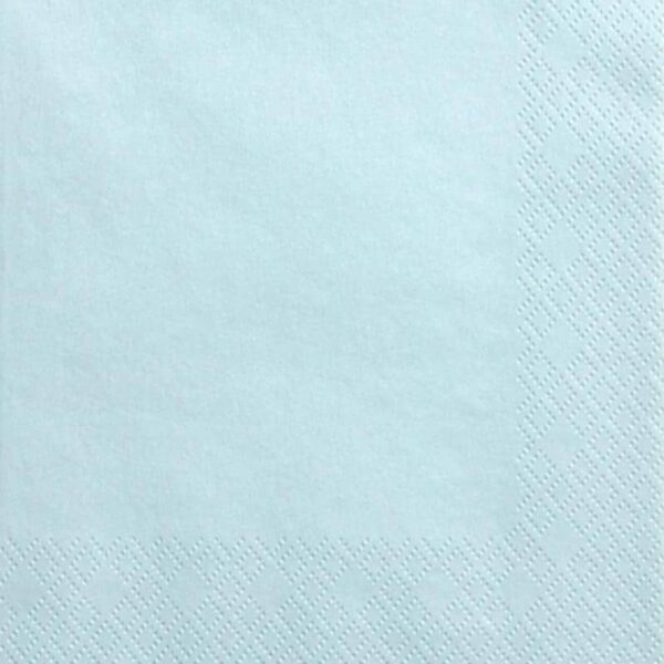 serviette papier bleu ciel