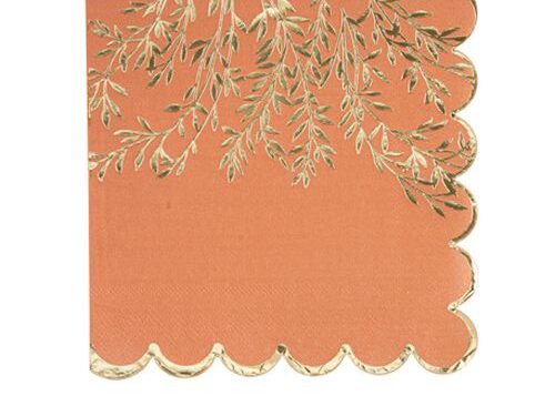 serviette terracotta jolis brins