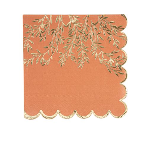 serviette terracotta jolis brins