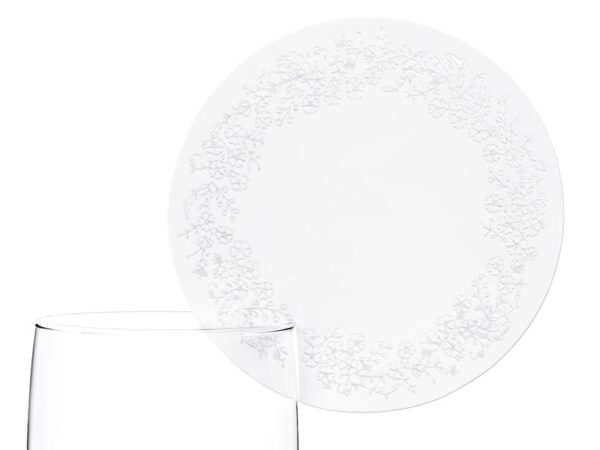 Marque-place pour verre-Rond-Lot de 10