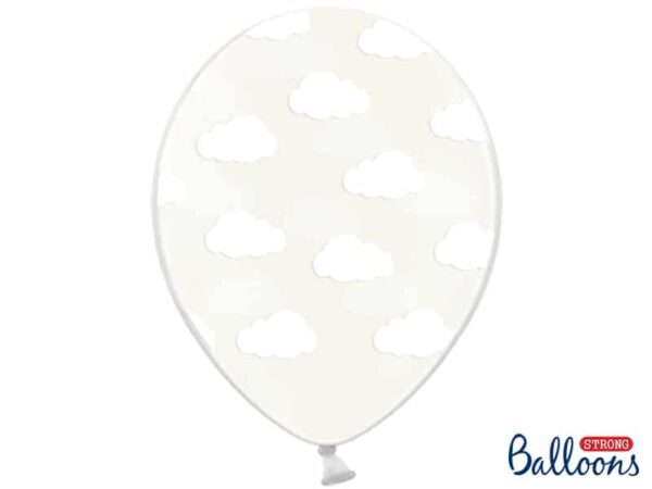ballon cristal-nuages blancs
