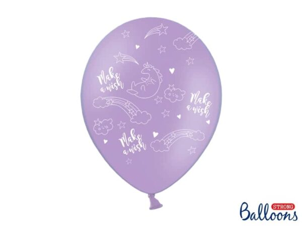 Ballons pastel-Licorne- Lot de 6