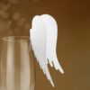 Marque-place pour verre-Ailes blanches-Lot de 10