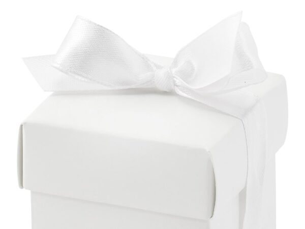 Boite à dragées cubique à nœud-Lot de 10