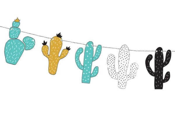 decoration anniversaire cactus dinosaure