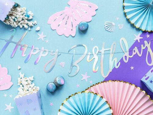 Guirlande happy birthday sirene