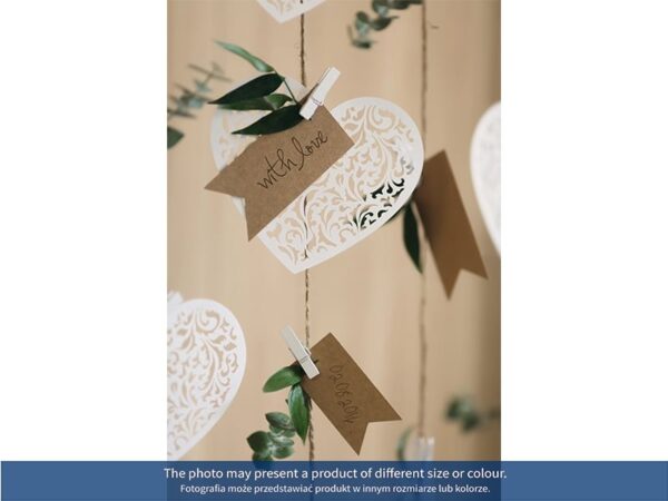 Mini-pinces marque-places blanches-Lot de 20