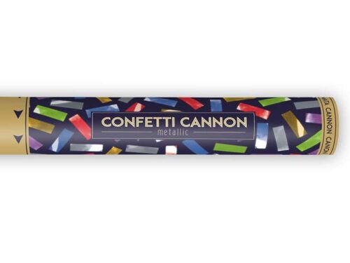 canon à confettis multicolore