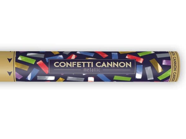 canon à confettis multicolore