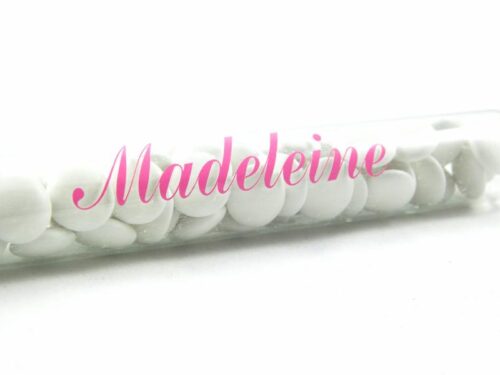 sticker dragées éprouvette Stickers Prénom(s)/Date - Lettrage découpé