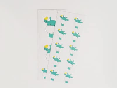 Stickers girafe emeraude - Lot de 30
